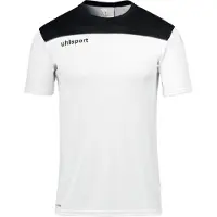 Uhlsport Offense 23 T-Shirt Hommes - Blanc / Noir / Anthracite