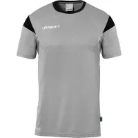 Uhlsport Squad 27 Maillot manches courtes enfants - Gris foncé chiné / Noir