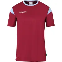 Uhlsport Squad 27 Maillot manches courtes homme - Bordeaux / Skyblue