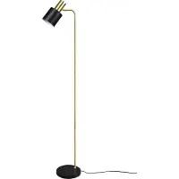 Reality Lampe de lecture design Adam Noir avec de l'or
