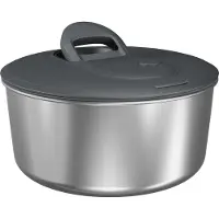 Zyliss Easy Spin S, Essoreuse à salade, Gris, Argent