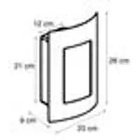 QAZQA Applique murale extérieure anthracite IP44 - Emmerald 1