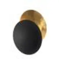 QAZQA Moderne Moderne Wandlamp Zwart Met Goud - Sunrise Acier Noir,Dorã/Laiton Rond / Luminaire / Lumiere / ÃClairage / IntãRieur / Salon / Cuisine G9 Max. 1 X 28 Watt