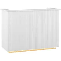 Physa Banque d'accueil - avec éclairage indirect - verrouillable - tablette coulissante pour clavier PHY_RD_02
