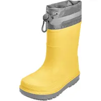 Playshoes Bottes en caoutchouc jaune / gris