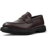 Camper pour homme. K101001-005 Mocassins en cuir brun Norman (45), Marron, Plat, Aucun, Casuel