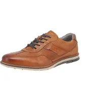 Bugatti Chaussure à lacets 'Simone' cognac / gris