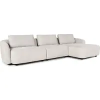 Ebuy24 Bergen canapé 2 places droit beige.
