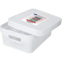 Curver Boîte ajourée avec couvercle 11l blanc - Infinity