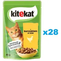 Kitekat KEK Sachet de sauce au poulet 85g*28