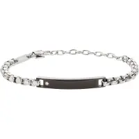 Breil Bracelet noir / argent / transparent
