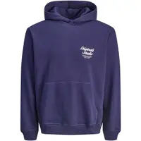 Jack & Jones Norrebro Typo Back Hoodie Bleu 14 Years Garçon