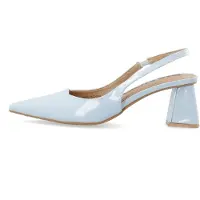 Bianco Escarpins à bride arrière 'Maralyn' bleu clair