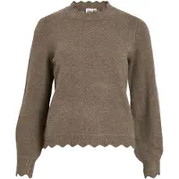 Vila Nikolina Sweater Gris S Femme