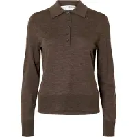 SELECTED WOMEN Pull-over 'SLFThea' brun foncé