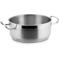 Lacor POÊLE à BRIQUER O/couvercle ECO-Chef D.20X9 CMS, Acier inoxydable, 20, 20 cm