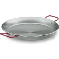 Lacor 63661 Plat à Paëlla en Tole Acier 60 cm, Noir