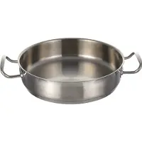Lacor Eco Chef Casserole basse 2 poignées D28cm H6.5cm 4lt, Poêle + casserole, Gris, Argent