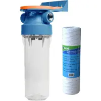 Alapure Kit de boîtier de filtre 10 pouces avec filtre à sédiments ALA-PPW10-50