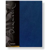 Dommelin Drap-housse Dommelin Navy (Satin 300TC)-120 x 200 cm
