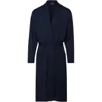 Hanro Peignoir court ' Night & Day ' bleu marine