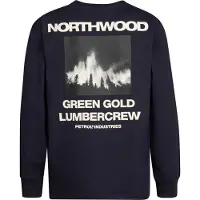 Petrol Industries Sweat bleu nuit / gris / blanc
