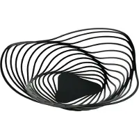 Alessi Corbeille à Fruits Alessi Trinity Center-Piece Noir