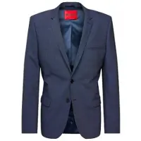 HUGO Veste de costume 'ArtiM204X' marine / rouge