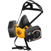 DeWalt DXIR1HMMA2P3 Demi-masque Léger Avec Filtres A2P3 - Taille M