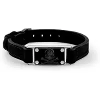 Philipp Plein Bracelet noir / argent