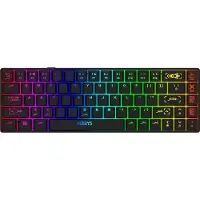 Aqirys Mira, Avec et sans fil, USB + Bluetooth, Commutateur mécanique, QWERTY, LED RGB, Noir