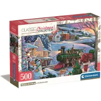 Clementoni Puzzle Christmas Train 500 pièces