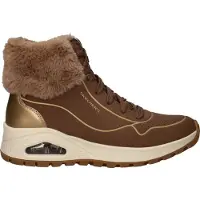SKECHERS Bottines à lacets 'Uno' marron / or