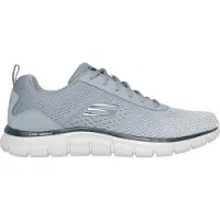 SKECHERS Baskets basses 'Track - Ripkent' gris / noir