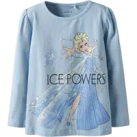 Name it T-Shirt 'NMFOSMA FROZEN' bleu clair / poudre / noir / blanc