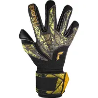 Reusch Gants de sport 'Attrakt Duo Finger Support' jaune / or / noir