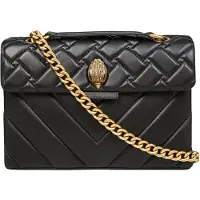 Kurt Geiger London pour femme. 1470400109 Sac en cuir Kensigton noir (OSFA), Casuel