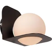 Lucide Lampe murale de conception Davy noir adapté à la salle de bain