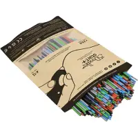 3Doodler Sachet de 250 cartouches de poudre Primary Pow, plastique compostable, bleu, vert, gris, rouge, 1 g