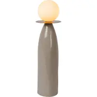 Lucide FIGARO - Lampe de table - Diamètre 12 cm - 1xG9 - Gris - 45 cm