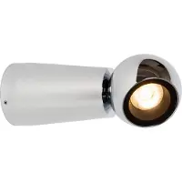 Lucide IPSOS – Applique murale pour salle de bain – LED – 1x6 W, 2700 K – IP54 - Chrome