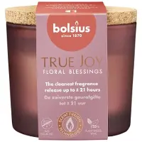 Bolsius Duftglas mit Kork 66/83 True Joy Floral Blessings