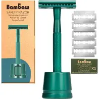 Bambaw Rasoir de sécurité vert d'eau