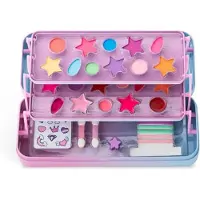 Aquarius Cosmetic Coffret De Beauté Métallique Martinelia Petit Licorne 3 étages 22x9x4 Cm