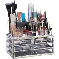 Relaxdays Organisateur cosmétiques 4 tiroirs