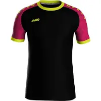 Jako Maillot enfant Iconic KA, Couleur:noir/rose/jaune fluo, Taille:128