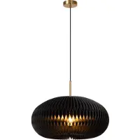Lucide ARMONI – Luminaire suspendu – Ø 52 cm – 1xE27 – Noir