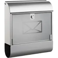 Alco 8608 Boîte aux lettres avec porte-journaux, env. 36 x 40 x 11 cm, argenté (11 x 40 x 36 cm)