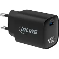 InLine USB PD bloc d'alimentation, GaN chargeur, 1-port, USB-C, 45W, avec écran