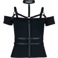 Killstar Top Gothic de - Tenebris Tribe Top - M - 3XL - pour Femme - noir - Taille XXL